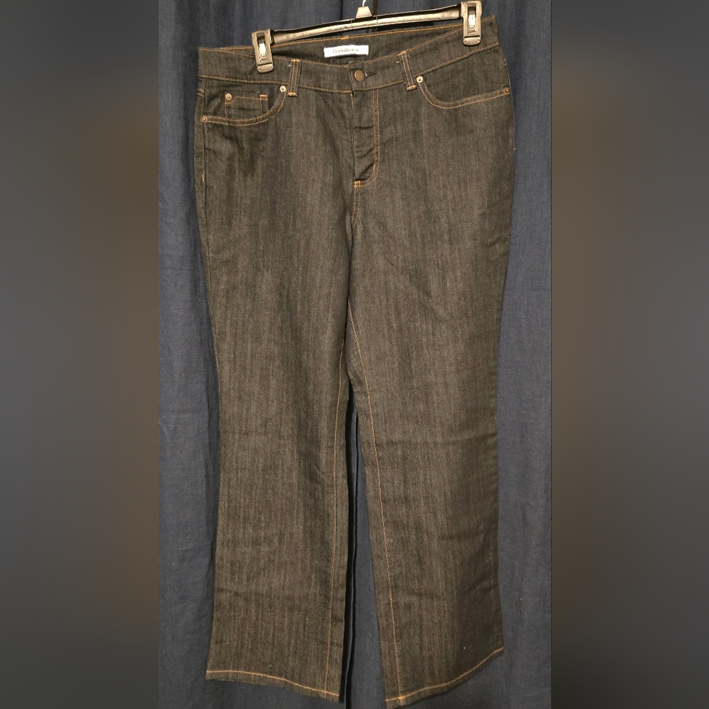 Croft & Barrow Black Flare Wide Leg Jeans